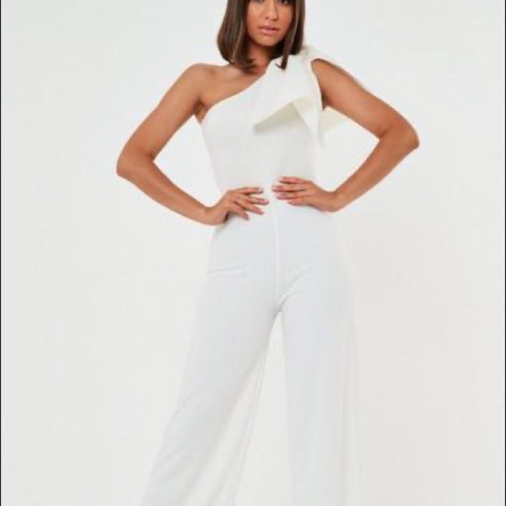 White Scuba Jumpsuit